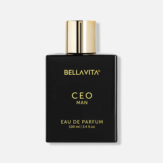 Bella Vita Luxury CEO Man Eau De Parfum Perfume with Lemon, Lavender, Tonka, Mandarin & Vetiver|Premium, Long Lasting Woody Fragrance for Men, 100 ML