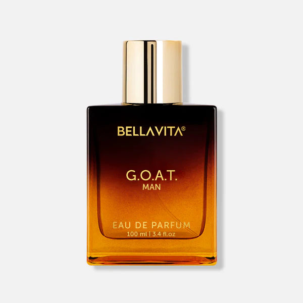 Bella Vita Luxury G.O.A.T Man Eau De Parfum Perfume with Bergamot, Patchouli & Vetiver|Premium, Long Lasting Spicy & Woody Fragrance for Men, 100 ML