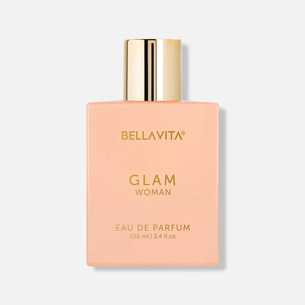 Bella Vita Luxury GLAM Woman Eau De Parfum with African Orange, Jasmine & Patchouli|Premium, Long Lasting Floral & Woody Fragrance EDP for Women, 100ML