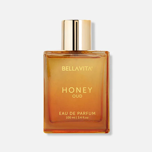 Bella Vita Luxury Honey Oud Unisex Eau De Parfum with Bergamot, Patchouli, Vanilla|Premium, Long Lasting Sweet & Spicy Fragrance for Men & Women 100ML