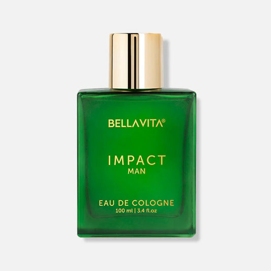 Bella Vita Luxury IMPACT MAN Eau De Cologne Perfume with Mandarin Orange, Patchouli, Cedar | Woody, Citrusy Long Lasting EDC Fragrance Scent for Men 100Ml