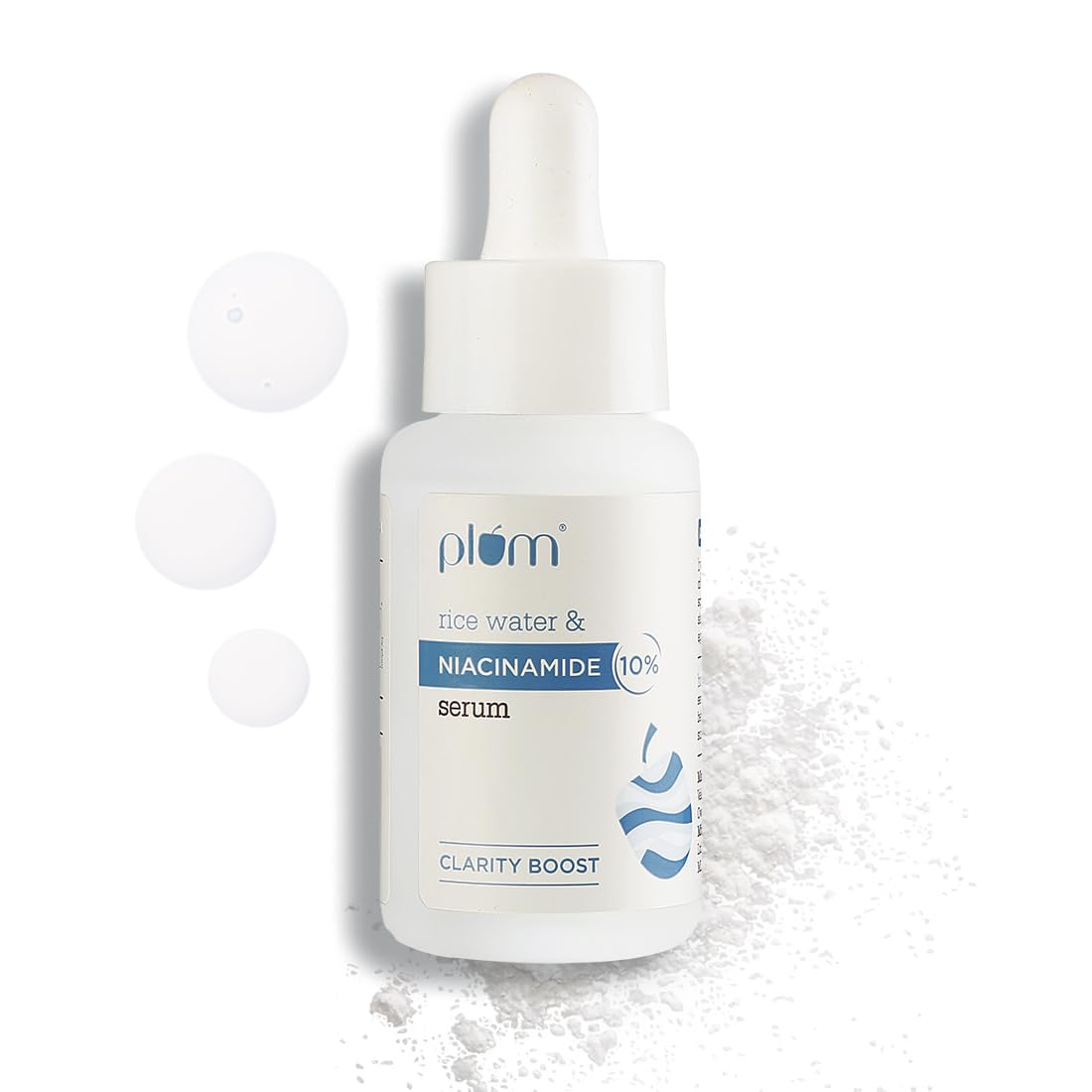 Plum 10% Niacinamide Brightening Face Serum With Rice Water & Ferment - Fades Blemishes & Acne Marks