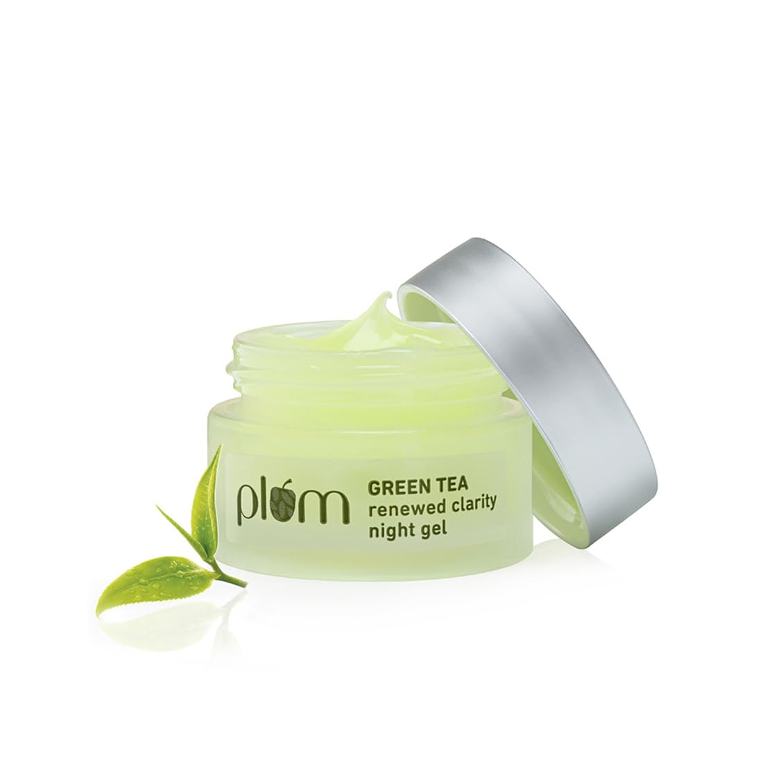 Plum Green Tea Night Gel Cream With Glycolic Acid - Fights Acne For Clear, Oil-Free, Youthful Skin