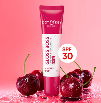 Dot & Key SPF 30 Tinted Gloss Boss Lip Balm With Vitamin C + E - Cherry Pop