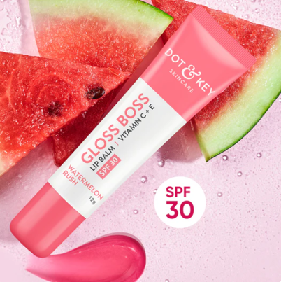 Dot & Key SPF 30 Tinted Gloss Boss Lip Balm With Vitamin C + E - Watermelon Rush