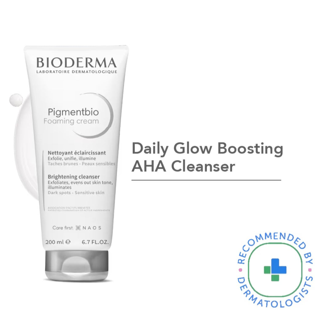 BIODERMA Brightening Exfoliating Cleanser Pigmentbio Foaming Cream For Dark Spots