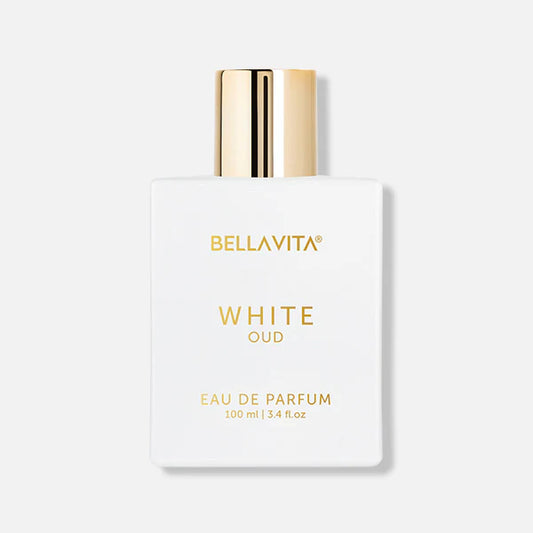 BELLAVITA White Oud Unisex Eau De Parfum Perfume with Orange, Patchouli, Musk|Premium, Long Lasting Oud & Fruity Fragrance for Men & Women,100ML