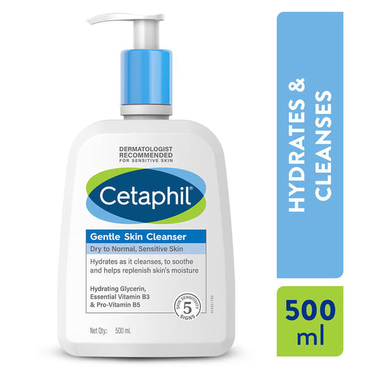 Cetaphil Gentle Skin Cleanser Dry to Normal Skin with Niacinamide Dermatologist Recommended