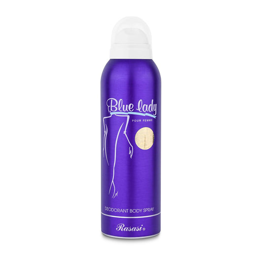 Blue Lady In Blue Rasasi Fresh Spray Deodorant For Women, 200Ml