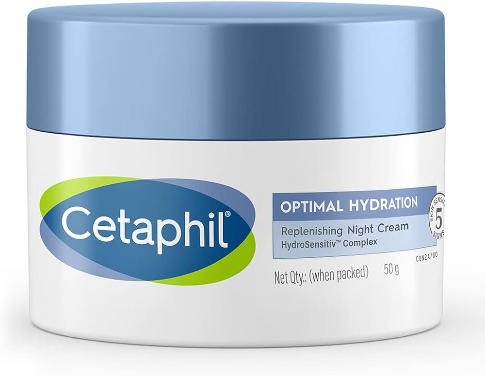 Cetaphil Optimal Hydration Replenishing Night Cream with Hyaluronic Acid - 50g