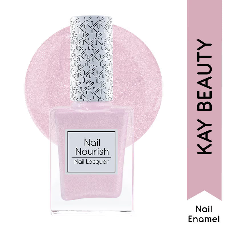 Kay Beauty Nail Nourish Glitter Pastel Nail Enamel Polish- (9ml)